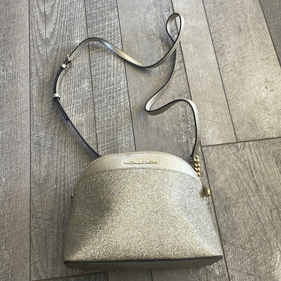 Michael Kors Gold Glitter Crossbody Bag - Picture 5 of 7